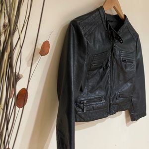 Dollhouse Cropped Leather Jacket